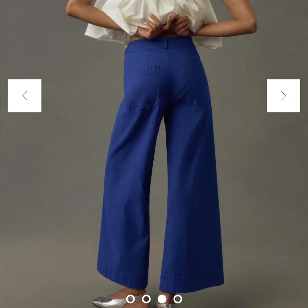 Maeve Wide-Leg Pants in Cobalt Blue - Picture 2 of 8